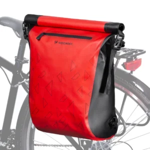 Waterproof backpack for bicycle trunk bike bag 2in1 23l red (WBB31RE)