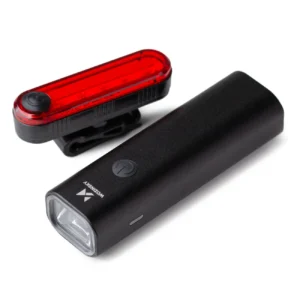 WSBLB1 front and rear USB-C bicycle light set – black