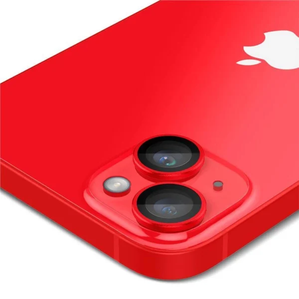 Spigen OPTIK.TR ”EZ FIT” CAMERA PROTECTOR 2-PACK IPHONE 14 / 14 PLUS RED