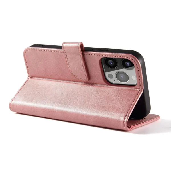 Magnet Case for Samsung S24 with flap and wallet - pink