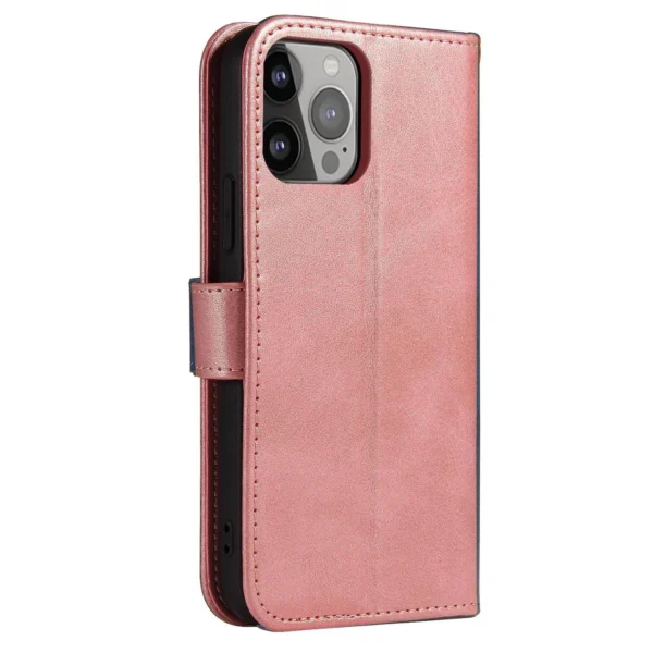 Magnet Case for Samsung S24 with flap and wallet - pink