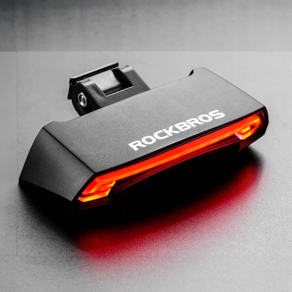 Rockbros LKWD-R1 rear bicycle light with laser and remote control + micro USB cable - USB-A - black