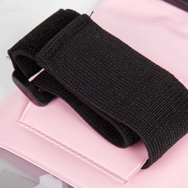 PVC waterproof armband phone case - pink