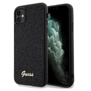 Guess Disco Metal Script case for iPhone 11 / Xr – black