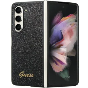 Guess Glitter Script case for Samsung Galaxy Z Fold 5 – black