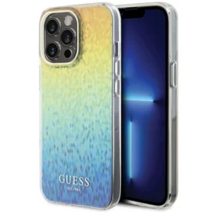 Guess IML Faceted Mirror Disco Iridescent case for iPhone 15 Pro Max – multicolored