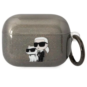 Karl Lagerfeld Airpods Pro cover black/black Gliter Karl&Choupette