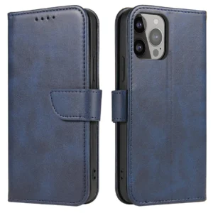 Magnet Case for Samsung S24 Plus with flap and wallet – blue