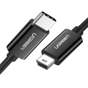 Ugreen US242 USB-C (male) / mini USB (male) cable 1 m – black