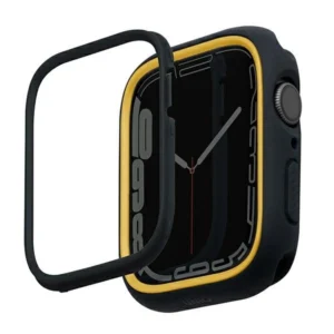 Uniq Moduo case for Apple Watch 4/5/6/7/8/9/SE/SE2 44/45mm – black and mustard