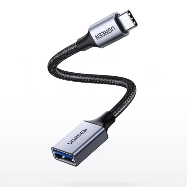 Ugreen OTG adapter cable USB-C (male) - USB-A (female) 5Gb/s 0.15m black (US378)