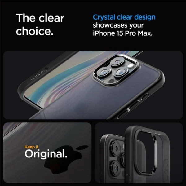 Spigen ULTRA HYBRID IPHONE 15 PRO MAX FROST BLACK