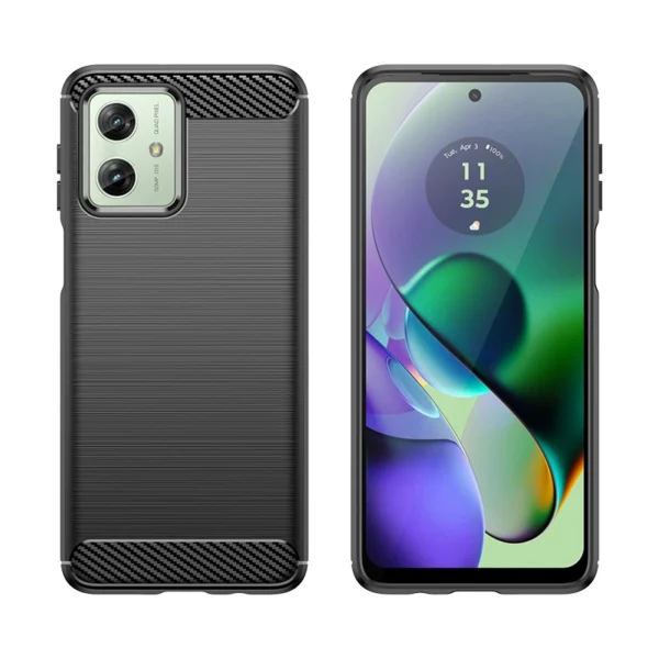 Carbon Case for Motorola Moto G54 - black