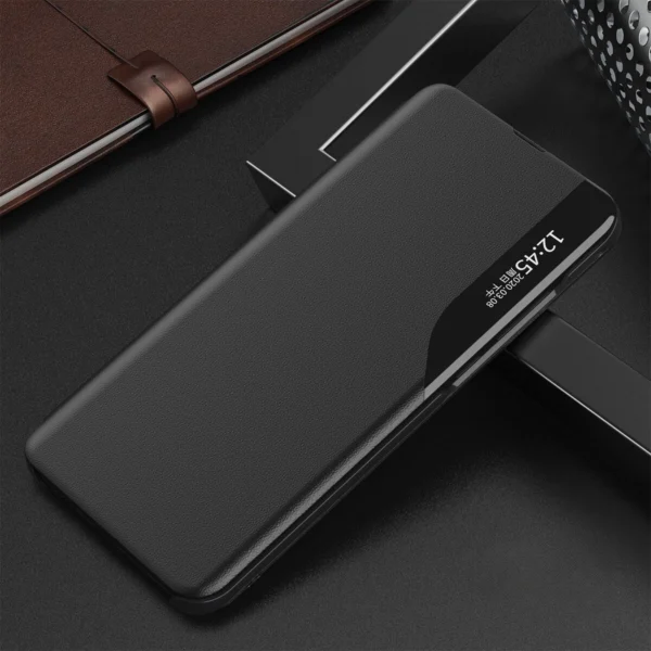 Eco Leather View Case for Samsung A05s with flap - black