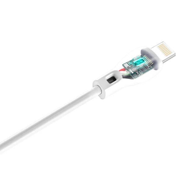 Dudao cable USB / Lightning 2.1A cable 2m white (L4L 2m white)