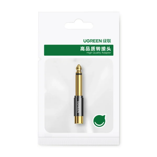 Ugreen 6.35mm jack adapter (male) to RCA (female) gold (AV169 80731)