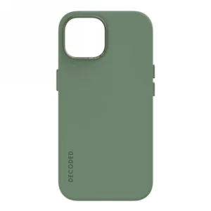 Decoded Silicone Case with MagSafe for iPhone 15 – green