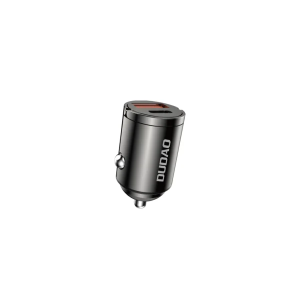 Dudao R3MAX 48W QC PD mini car charger – black