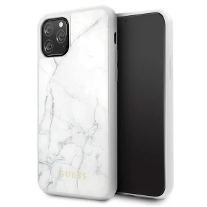 Guess iPhone 11 Pro biały/white Marble