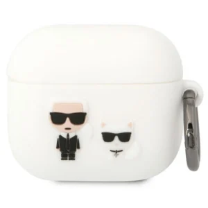 Karl Lagerfeld AirPods 3 cover white/white Silicone Karl & Choupette