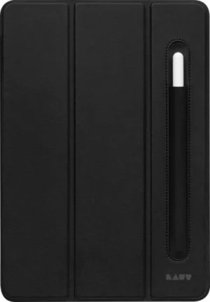 LAUT Huex Folio – protective case with holder for Apple Pencil for iPad Pro 11″ 1/2/3/4G, iPad Air 10.9″ 4/5G (black)