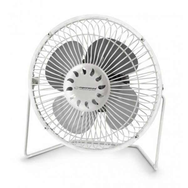 Portable fan powered by USB A white