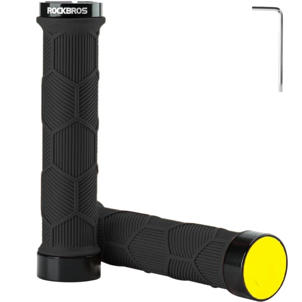 Rockbros 40720007001 bicycle grips with reflector – black