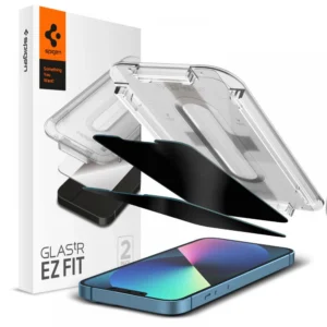 TEMPERED GLASS Spigen GLAS.TR “EZ FIT” 2-PACK IPHONE 13 / 13 PRO PRIVACY