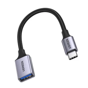 Ugreen OTG adapter cable USB-C (male) – USB-A (female) 5Gb/s 0.15m black (US378)