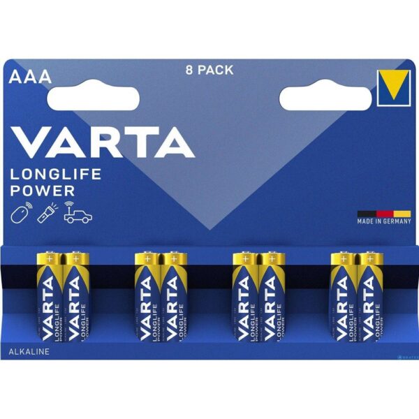 VARTA alkaline battery R3  Longlife Power 8 pcs