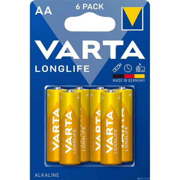 VARTA alkaline battery R6  Longlife 6 pcs