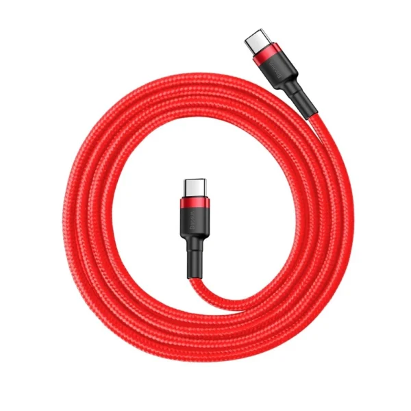 Baseus CATKLF-G09 USB-C - USB-C PD QC cable 60W 3A 480Mb/s 1m - red