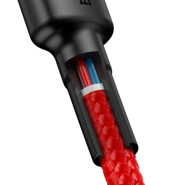 Baseus CATKLF-G09 USB-C - USB-C PD QC cable 60W 3A 480Mb/s 1m - red