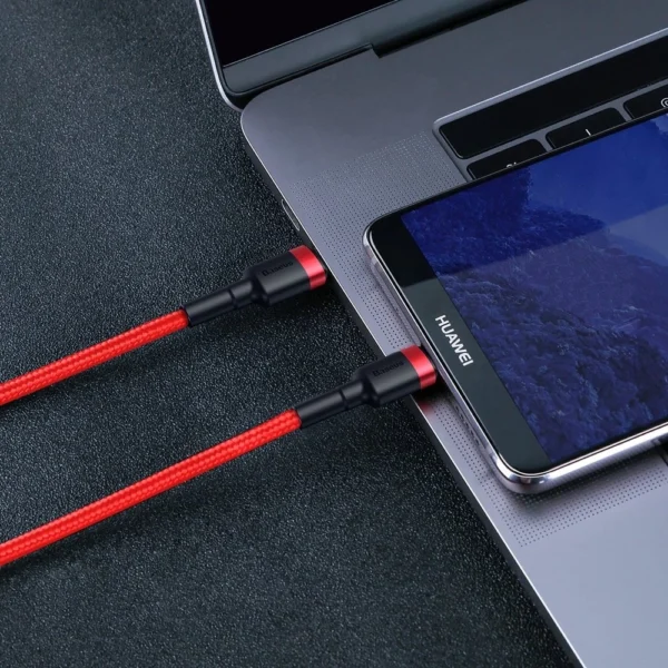 Baseus CATKLF-G09 USB-C - USB-C PD QC cable 60W 3A 480Mb/s 1m - red