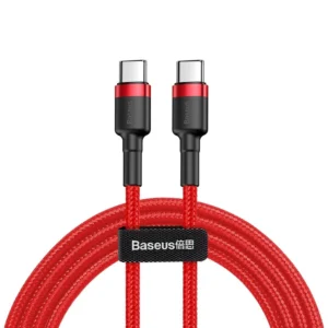 Baseus CATKLF-G09 USB-C – USB-C PD QC cable 60W 3A 480Mb/s 1m – red