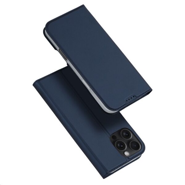 DUX DUCIS wallet case SKIN PRO for IPHONE 16 Pro Max blue