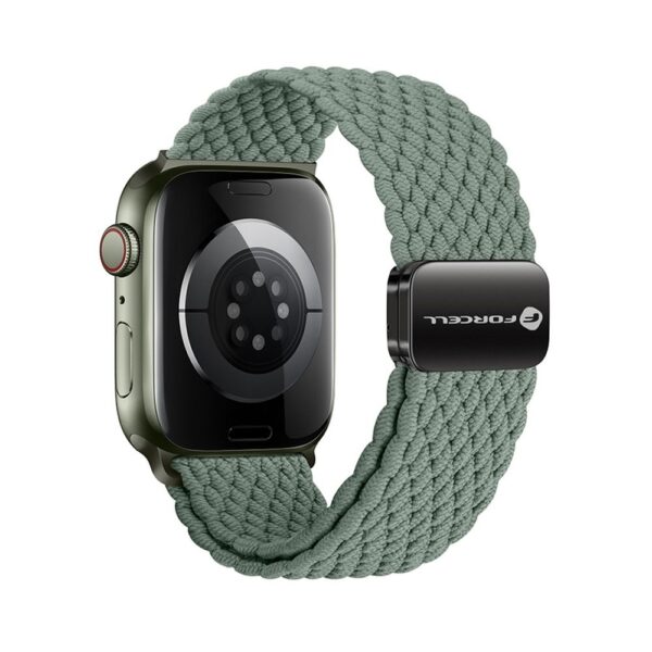 FORCELL F-DESIGN FA02 nylon magnetic strap for APPLE Watch 38 / 40 / 41 mm olive green