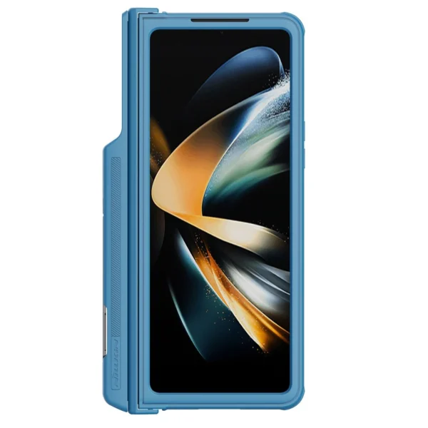 Nillkin CamShield Pro Case (suit) case for Samsung Galaxy Z Fold 4 cover with camera cover stand blue