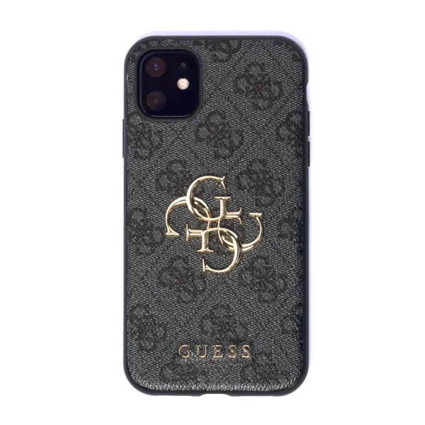 Guess case for iPhone 11 / XR 4G Big Metal Logo series - gray