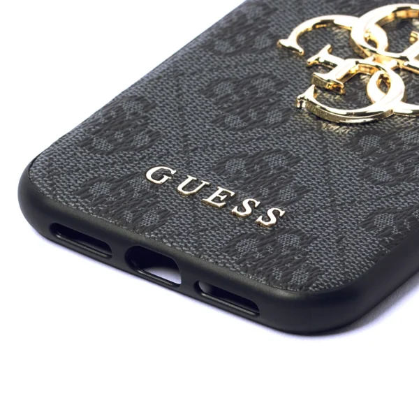 Guess case for iPhone 11 / XR 4G Big Metal Logo series - gray