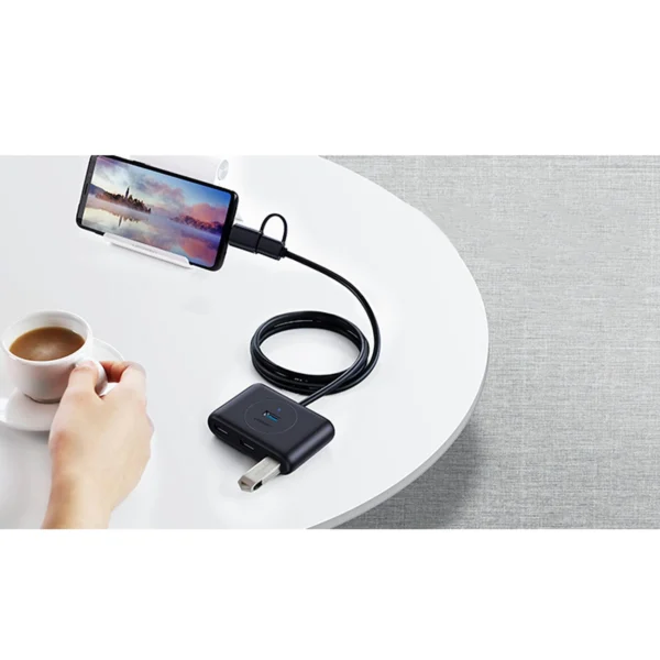 Ugreen HUB 4in1 USB-C - 4xUSB 3.0 5Gb/s 1m black (CR113)