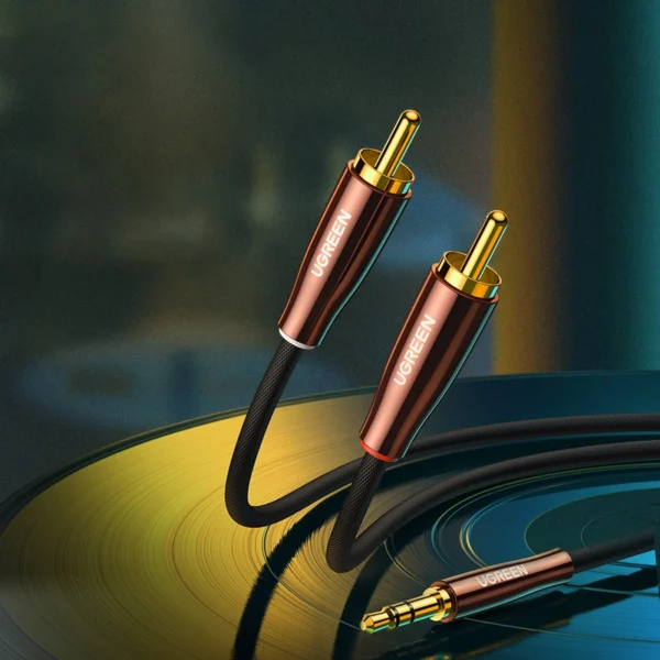 Ugreen cable audio cable 3.5 mm mini jack (male) - 2RCA (male) 2m copper (AV170)