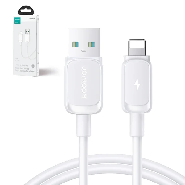 Joyroom Multi-Color Series A14 Lightning / USB-A 2.4A 1.2 m cable - white