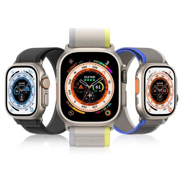 Sport Velcro Strap for Apple Watch 9 / 8 / 7 / 6 / SE / 5 / 4 / 3 / 2 / 1 (38, 40, 41 mm) Dux Ducis Strap YJ Version - Black and Gray