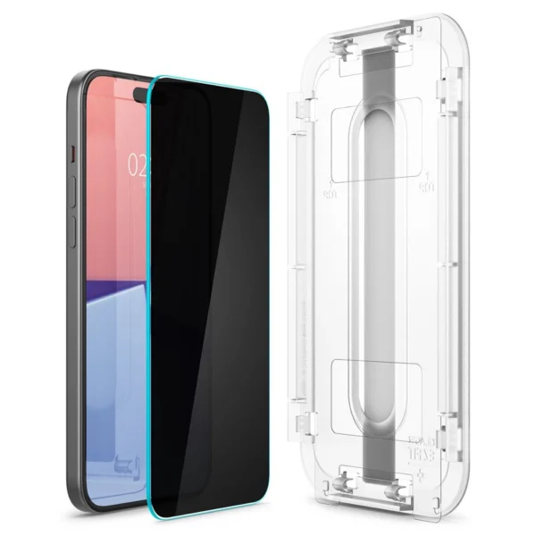 Spigen Glas.tR EZ Fit Privacy Tempered Glass for iPhone 15 / 16