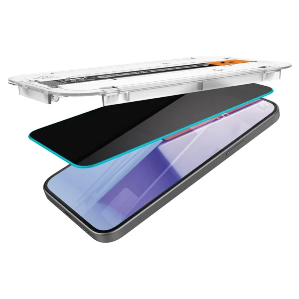 Spigen Glas.tR EZ Fit Privacy Tempered Glass for iPhone 15 / 16