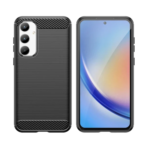 Carbon Case for Samsung Galaxy A35 - black