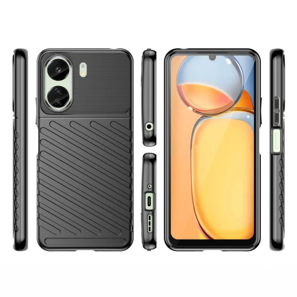 Thunder Case armored case for Xiaomi Redmi 13c - black