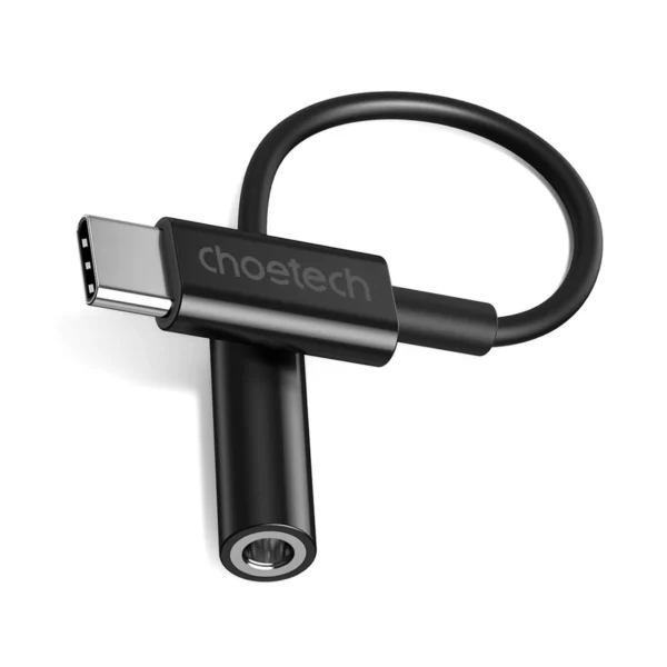 Choetech AUX003 USB-C / DC 3.5mm audio adapter - black