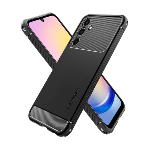 Spigen Rugged Armor case for Samsung Galaxy A25 5G - matte black